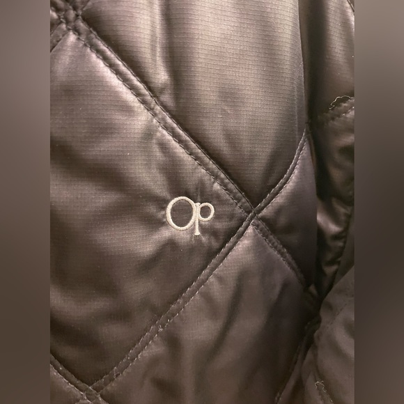 Rare Vintage 90s Ocean Pacific Black Quilted Light Puffer Jacket - Picture 4 of 10